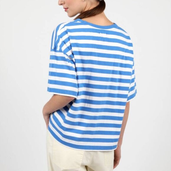 BNWT Wemoto - Clover - Women's Striped Oversized Dropped Shoulder T-Shirt - Picture 3 of 5